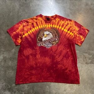 Vintage Tie Dye Harley Davidson T- Shirt